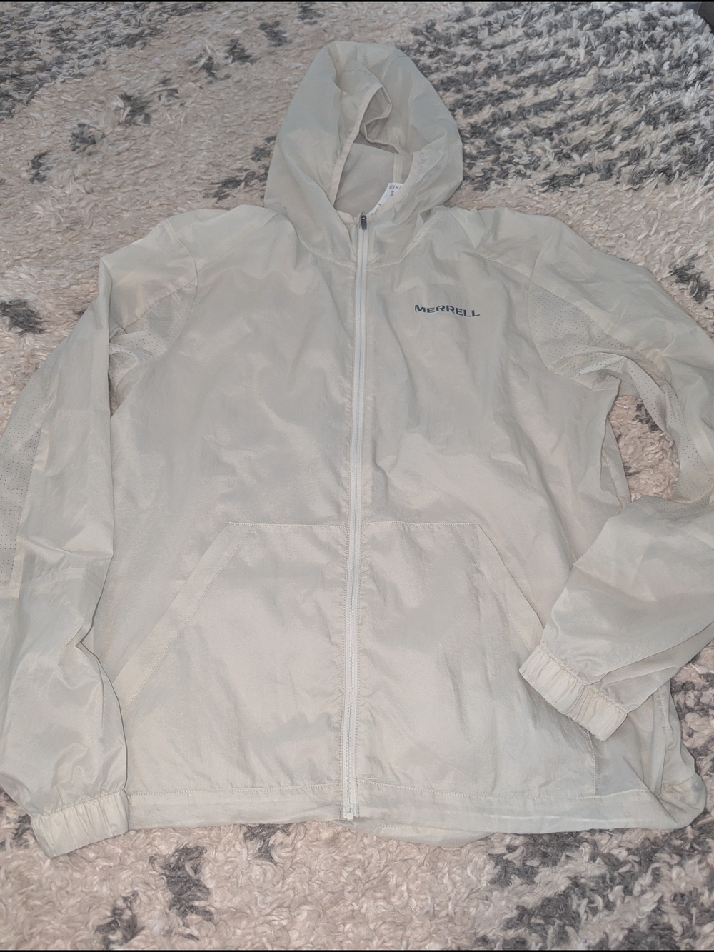 Merrell Lightweight Hooded Windbreaker - Light Beige